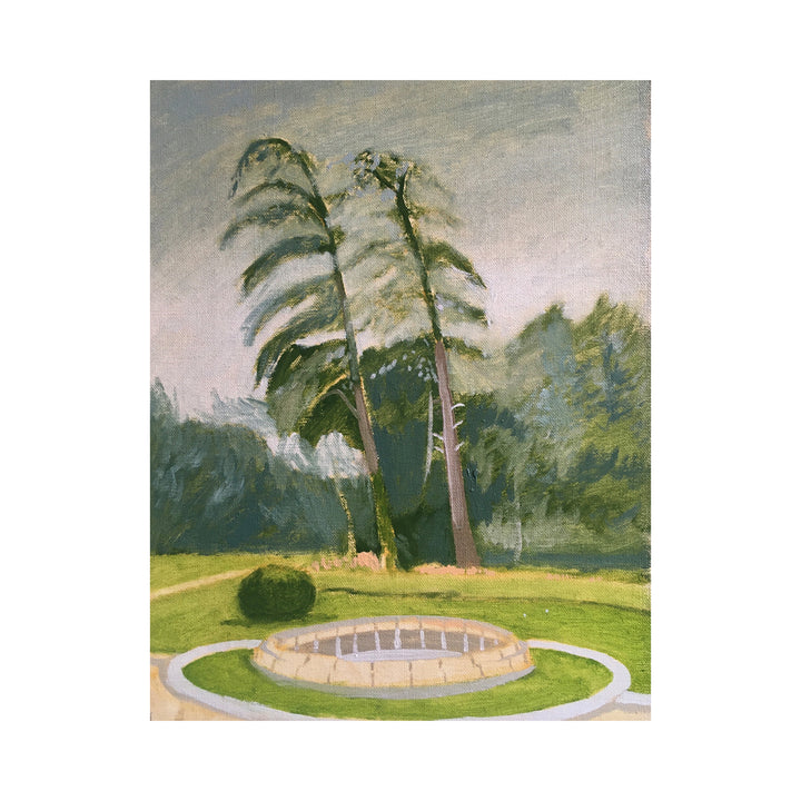 Two Trees with Fountain