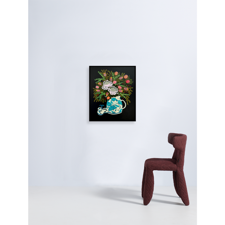 Blue White and Floral