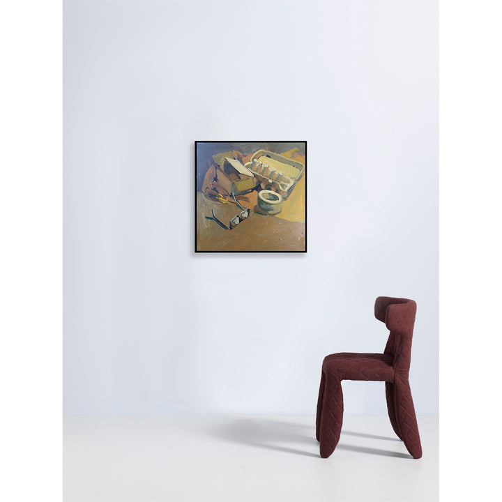 Still life with egg cartons