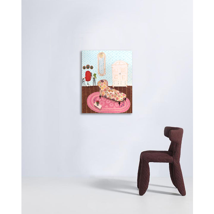 Studio with Floral Chaise