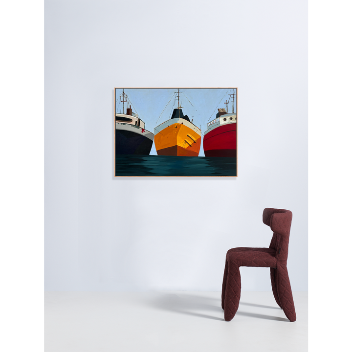 Three Fishing Boats in Port in Granada