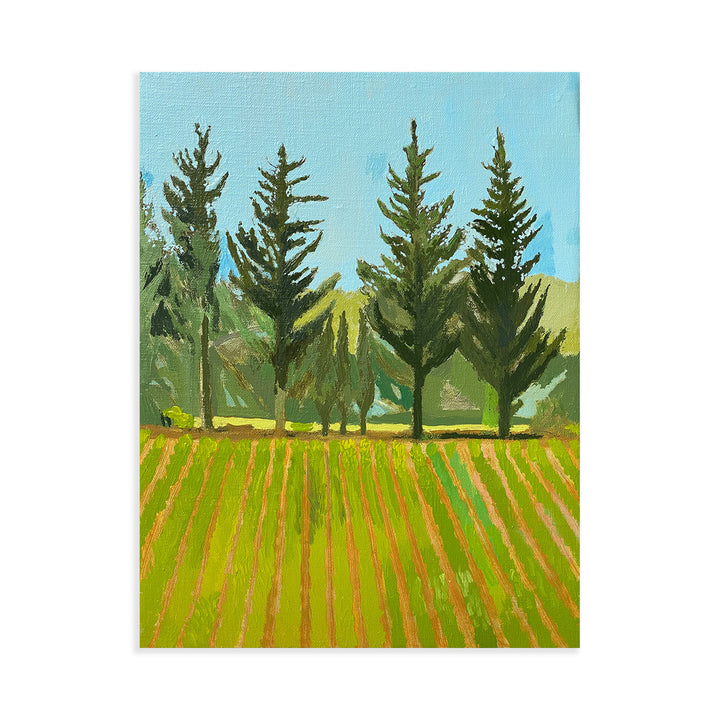 Trees at the End of a Field, Maussane i