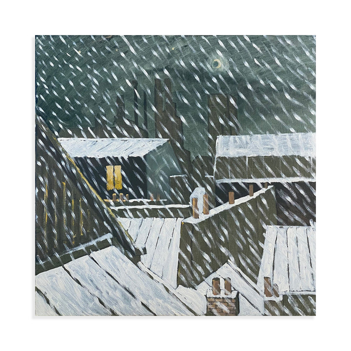 Paris rooftops in the snow, i