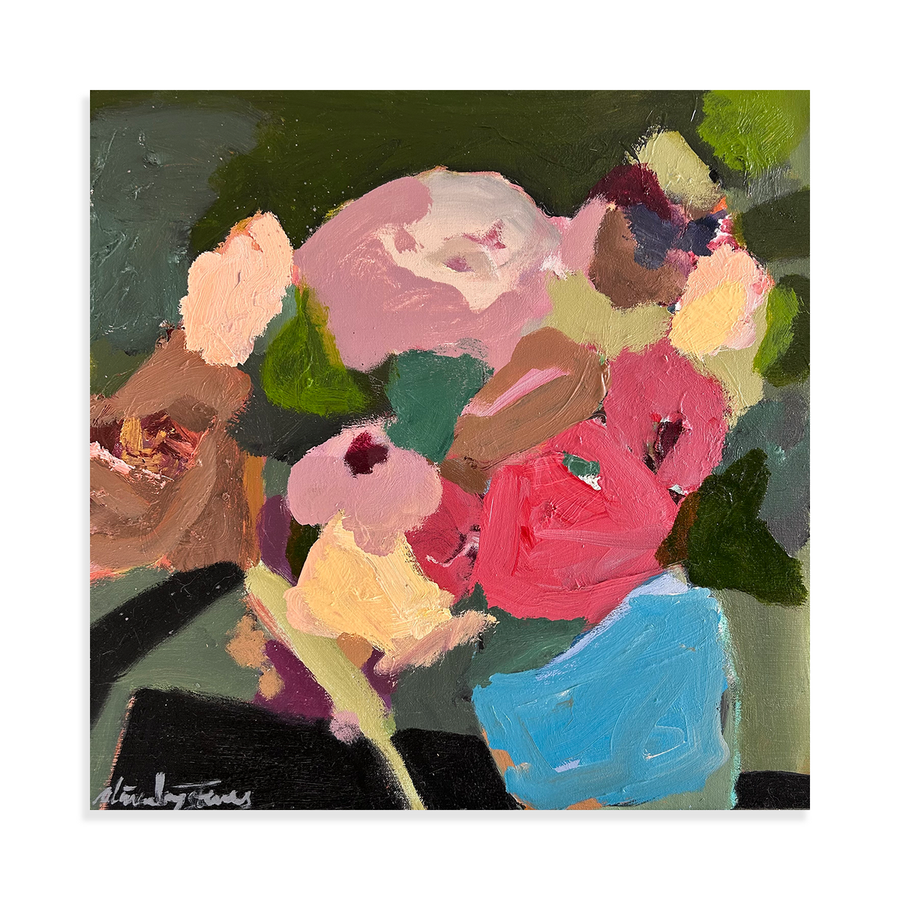 Small Ceramic Blue Pot