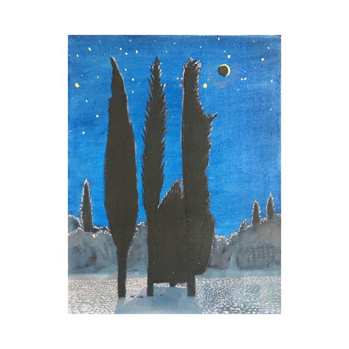 Cypresses at Night #2