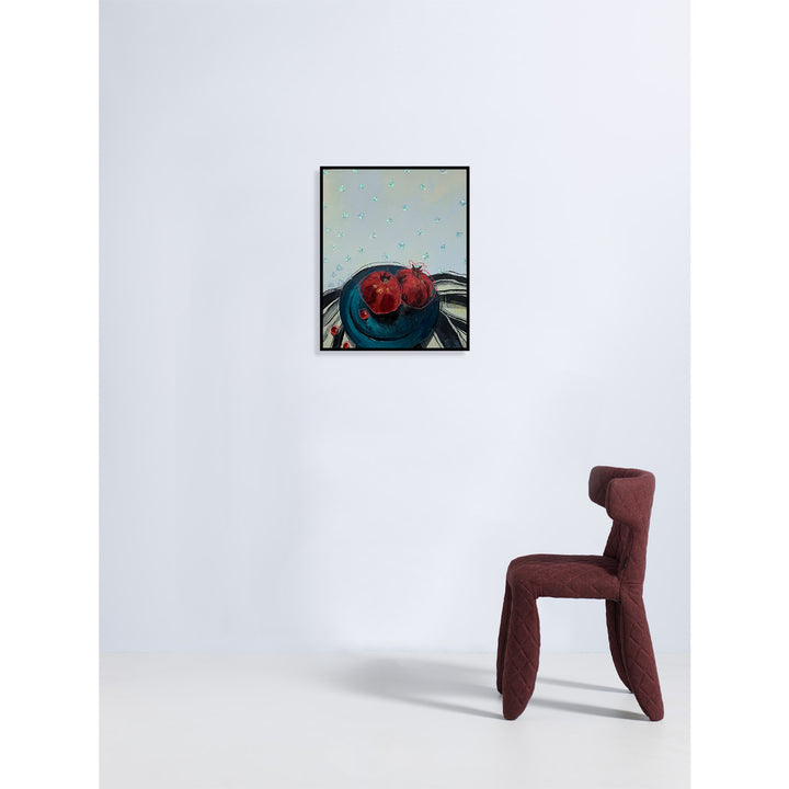 Pomegranates in Turquoise Bowl