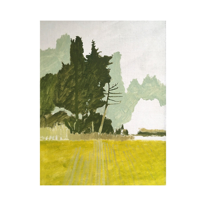 Trees at the end of a Field, Maussane #39